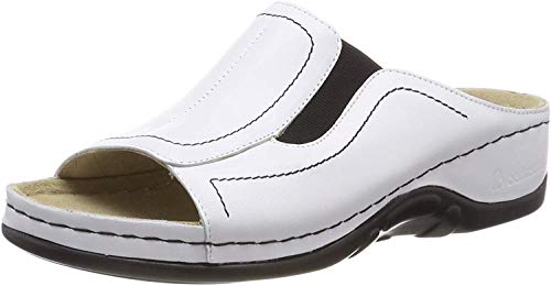 Berkemann Isabella klapki damskie, biały - Weiss Weiß - 40 2/3 EU