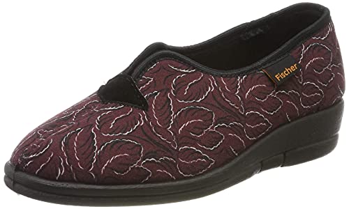 Fischer Dora niskie kapcie damskie, Czerwony Bordobunt 349, 37 eu