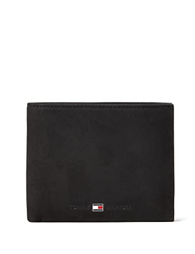 Tommy Hilfiger Johnson Męski Portfel, Czarny, 13x10x2 cm EU