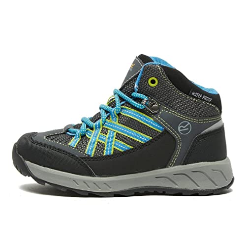 Regatta Unisex dziecięce buty trekkingowe Samaris Mid Jnr, szary - szary Briar Frblue - 34 EU