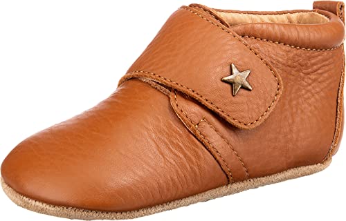 Bisgaard Unisex Baby 12301999 pantofle dziecięce, brązowy - Braun 66 Cognac - 18 EU