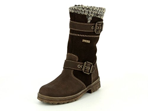 Däumling Dziewczęce kozaki z krótką cholew, Braun Denver Espresso 30, 31 EU