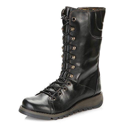 FLY London Damskie kozaki Ster768fly, czarny Black, 40 EU
