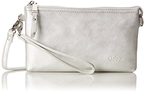 Gabor bags EMMY damska torebka wieczorowa, Silver, 22,5x4,5x13,5