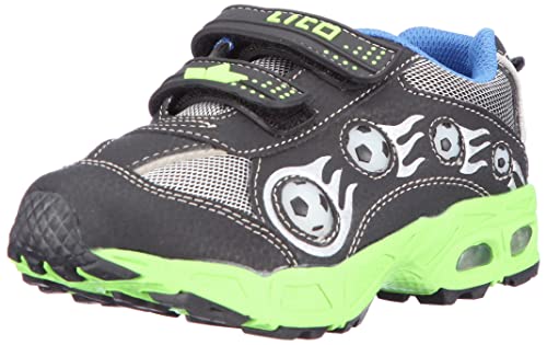 Lico ADRIAN V BLINKY Chłopcy Buty sneakersy, czarny/błękitny (Royalblau) / zielony, 31 EU
