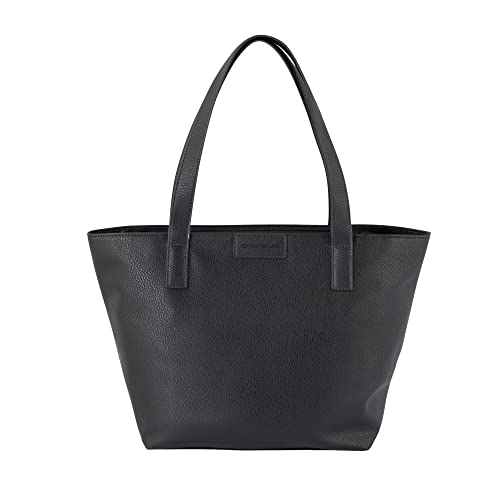 TOM TAILOR Miri Zip Tote, czarny - czarny - 17.5x28x36 cm (B x H x T)