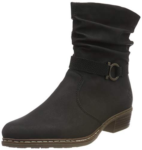 Rieker Damskie sztyblety Y08R1, Black Black Y08r1 00, 38 EU