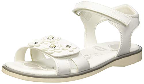 Chicco Sandały dla dziewczynek Cetra Peeptoe, biały - Weiß Bianco 300 300-25 EU