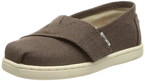 TOMS Unisex dziecięce espadryle Alpargata, Szary Ash Canvas, 22 EU