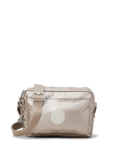 Kipling Abanu M damska torba na ramię, 24 x 17 x 9 cm, srebrny - Silber (Metallic Glow) - 24x17x9 cm (B x H x T)