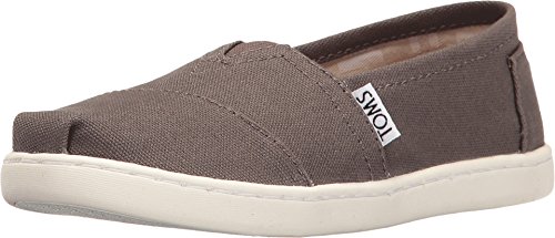 TOMS Unisex Alpargata Espadryle, szary (płótno), 1,5 m US małe dziecko