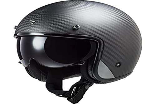 Kaski motocyklowe LS2 OF601 BOB CARBON, czarny, XL