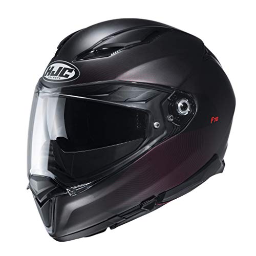HJC Helmets Męski kask motocyklowy Nc, czarny/czerwony, S