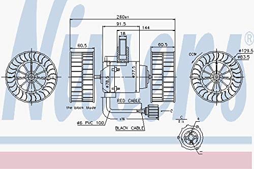 NISSENS Wentylator wnętrza 87037