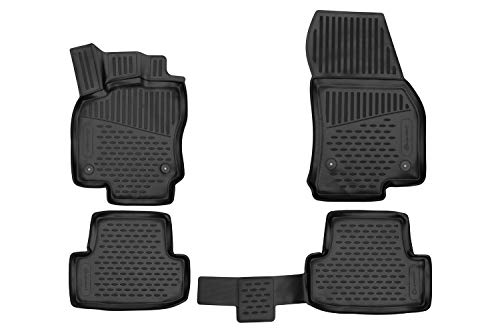 Element gumowe maty 3D, dopasowane dywaniki podłogowe Skoda Karoq Scout 2020 - 4 szt.