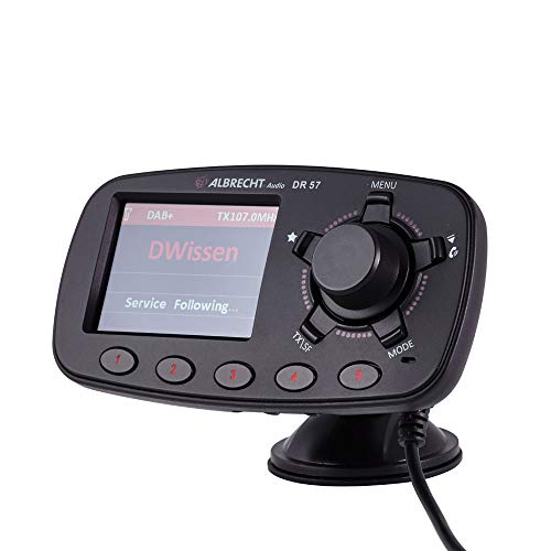 Albrecht Adapter DR 57 do modernizacji radia samochodowego, 27257, nadajnik FM do nadajnika DAB+ i połączenia Bluetooth ze smartfona do radia FM
