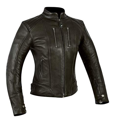 MAGOMA Tribeca A++ skórzana kurtka z ochroną motocykla, brązowa, M
