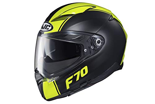 HJC Helmets Męski kask motocyklowy Nc, czarny/żółty, XL