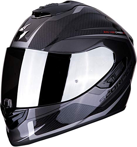 Scorpion Kask motocyklowy dla dorosłych, czarny/szary, rozmiar XS