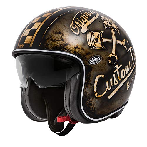 PREMIER HELMET VINTAGE OP 9 BM, BRĄZOWY/OCHER/CZARNY, XL
