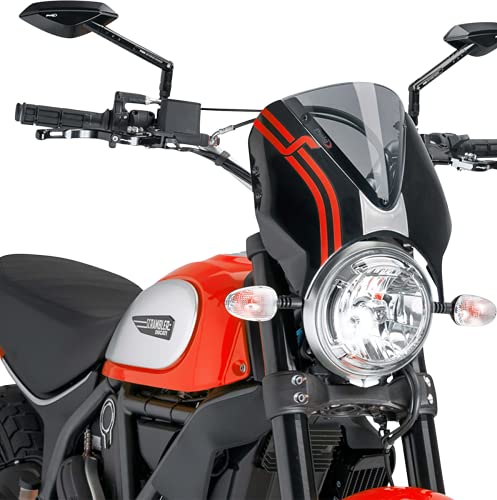 Puig Retrovision 7652H Icon/Classic/Full Throttle 15', Ducati Scrambler Sixty2 16'-19', Smoked