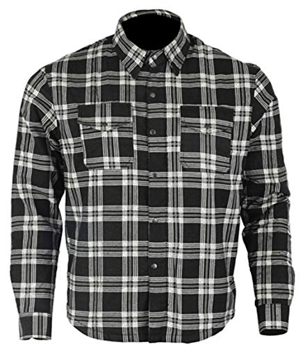 Bikers Gear Australia męska koszula rekreacyjna, wielokolorowa, czarno-biała, XL