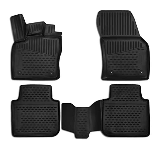 Element EXP.ELEMENT3D4519210k Dopasowane dywaniki premium z gumy antypoślizgowej Kodiaq-rok: 17-20, czarne