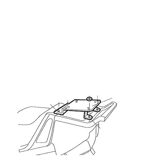 SHAD W0R16T zestaw montażowy do BMW RT/K1100 LT 1995, czarny