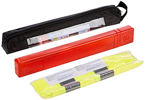 Inconnu 611819 Drogowy Zestaw Bezpieczeństwa, 2 Elementy (Kamizelka Odblaskowa, Trójkąt Ostrzegawczy)