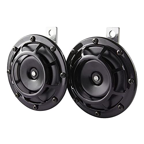 HELLA 3AG 003 399-101 Klakson - B133-24V - 118dB(A) - Przedział częstotliwości: 375/500Hz - Sygnał wzmocniony - Kolor obudowy: czarny - Złącze wtykowe płaskie - Komplet - Ilość: 2