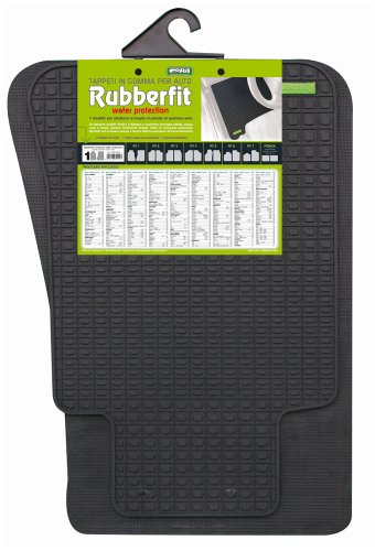 Cora Rubberfit Fit-1 000134001 wycieraczka samochodowa przednia, 1 para, czarna