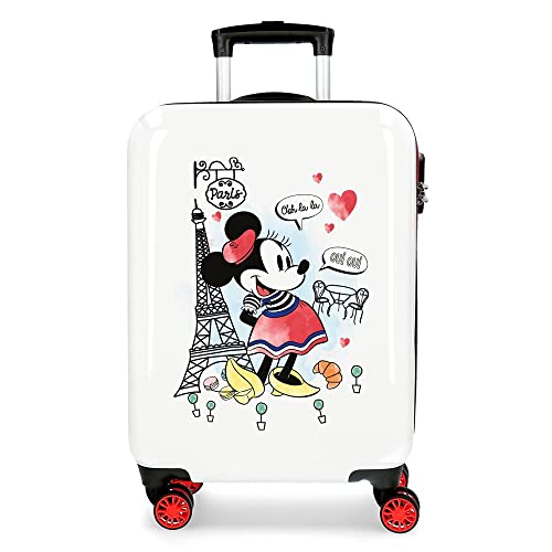 Disney Walizka kabinowa Minnie Around the World Paris czerwona mp-7549