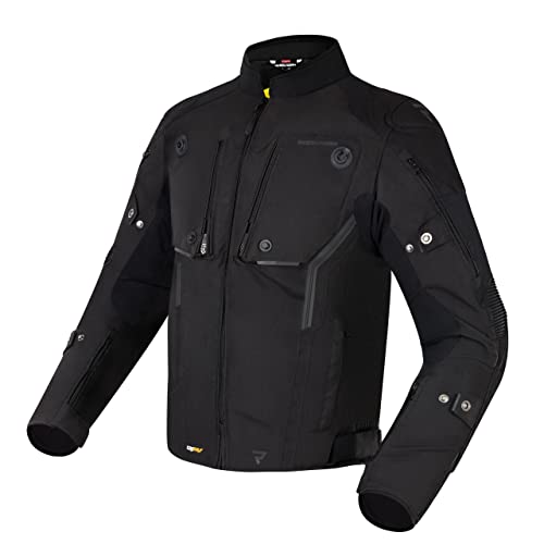 Rebelhorn Borg Urban kurtka motocyklowa, membrana Cordura Humax, ochraniacze łokci i ramion, 10 kanałów wentylacyjnych, elementy odblaskowe, neoprenowa, kieszeń na telefon