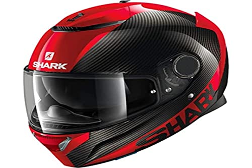 SHARK NC męski kask motocyklowy, czarny/czerwony, XL