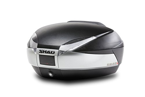Shad D0B801 górna walizka z uniwersalnym uchwytem montażowym i tylnym reflektorem, 48 litrów