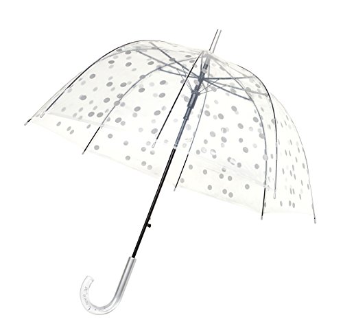 SMATI SMATI Parasol przezroczysty z automatycznym parasolem (srebrny) BUL5050