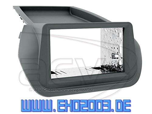 2 DIN zestaw do montażu radia osłona kabel przyłączeniowy do radia adapter antenowy kompletny do Fiata Fiorino + Qubo 225/225L od 2008 r. czarny