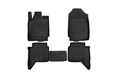 Element Dokładnie dopasowane gumowe dywaniki premium - Ford Ranger, MK3 4-drzwiowe 2011-2020