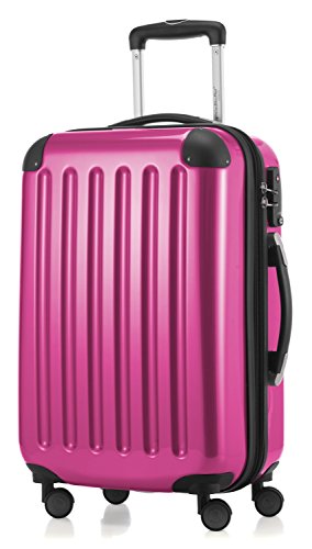Hauptstadtkoffer HAUPTSTADTKOFFER bagaż podręczny utwardzana walizka na kółkach Roll-walizka podróżna 4 podwójnymi kółkami, TSA, 55 cm, 42 litrów, magenta 82780029