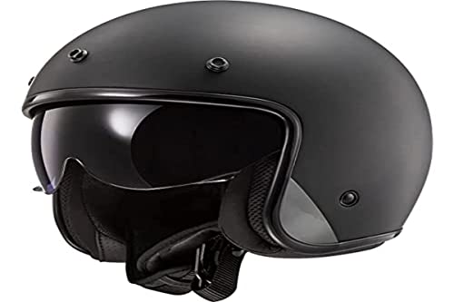 LS2 Kaski motocyklowe - OF601 - otwarte, BOB - MATT BLACK - S