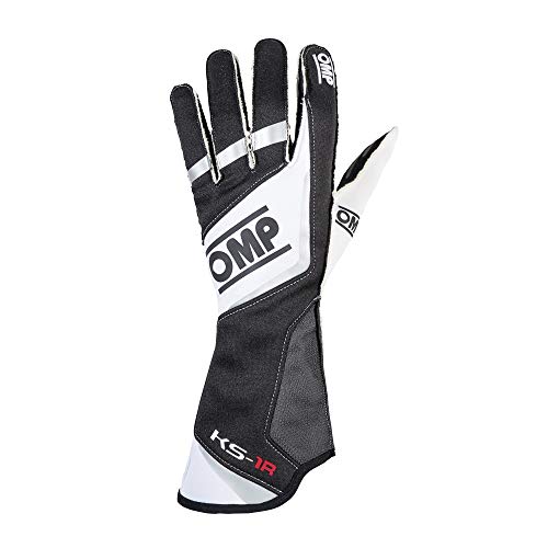 OMP OMPKK02740071L Guantes Ks-1R Negro/Blanco/srebrny L Talla