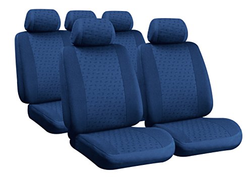 Lampa Komplet pokrowców na siedzenia GLAMUR granatowy 54929