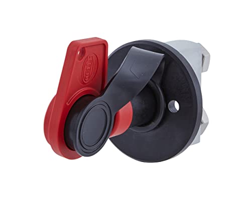 HELLA 6EK 002 843-131 Wyłącznik główny, akumulator - Sterownie łącznikiem pokrętnym - 24V - przykręcany - Zestyk zwierny - okrągły - mosiądz