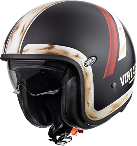 PREMIER HELMET VINTAGE DO 92 O.S. BM, czarny/biały/czerwony, XS