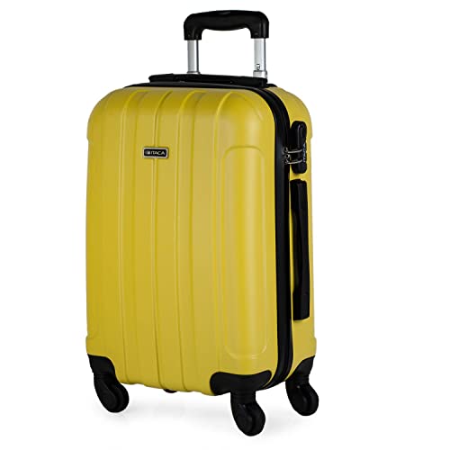 ITACA - Walizka Sztywna kabina podróżna 4 koła Wózek 55 cm ABS Gładki. Bagaż ręki. Odporny i lekki uchwyt 2 Uchwyty Kłódka. Tani Ryanair, 771150
