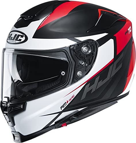 Kask motocyklowy HJC RPHA 70 SAMPRA MC1SF, czarny/biały/czerwony, S