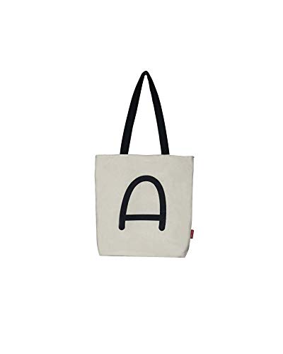 Econanos Hellobags2019 płócienna i plażowa torba na zakupy, 38 cm, biała (BLANCO)