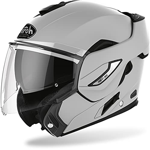 Airoh REV19_81_XL Kask Motocyklowy, Szaro/Czarny, XL