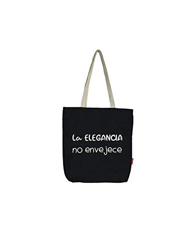 Econanos Hellobags2019 torba plażowa, 38 cm, czarna (negro)