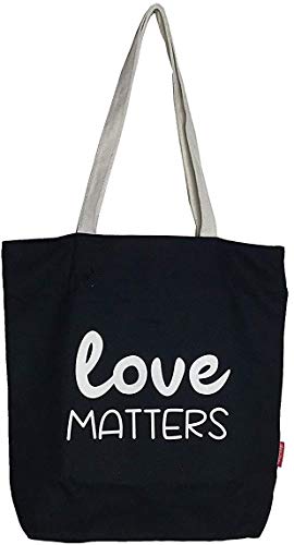 Econanos Econanos Hellobags2019 torba plażowa, 38 cm, czarna (negro) N-003-LOVEMATT